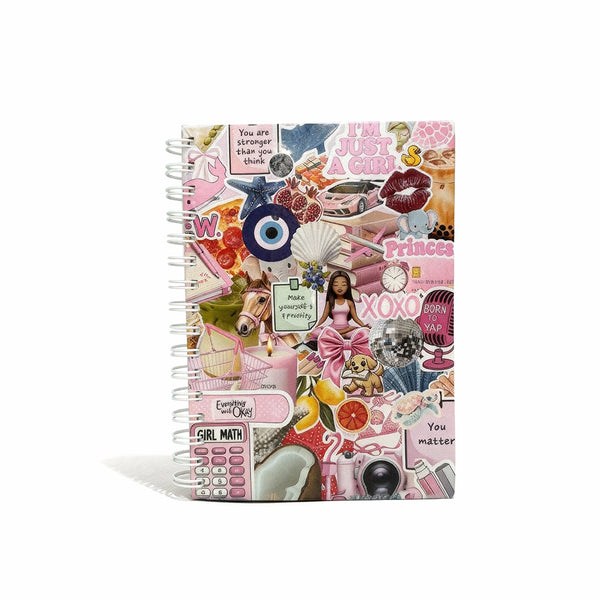 Yawme Collage Spiral Notebook - You Matter (Pink)
